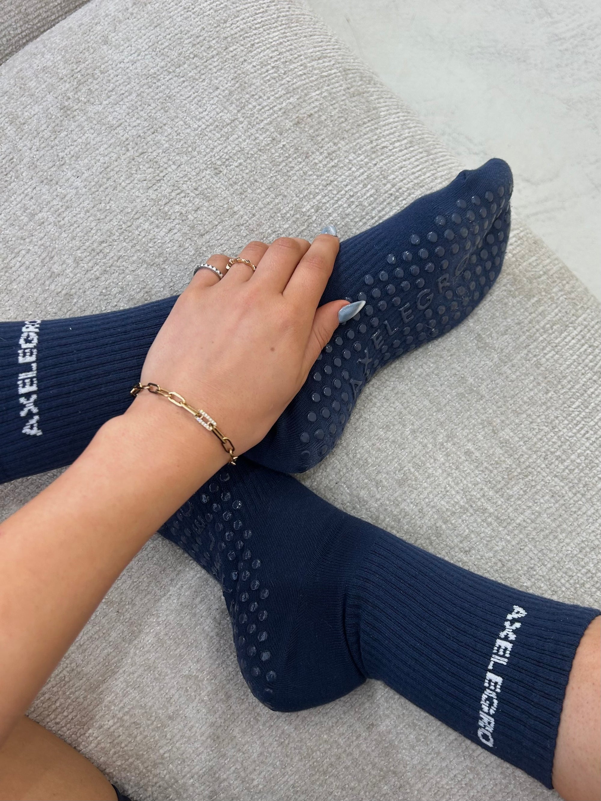 Grip Socks - Navy