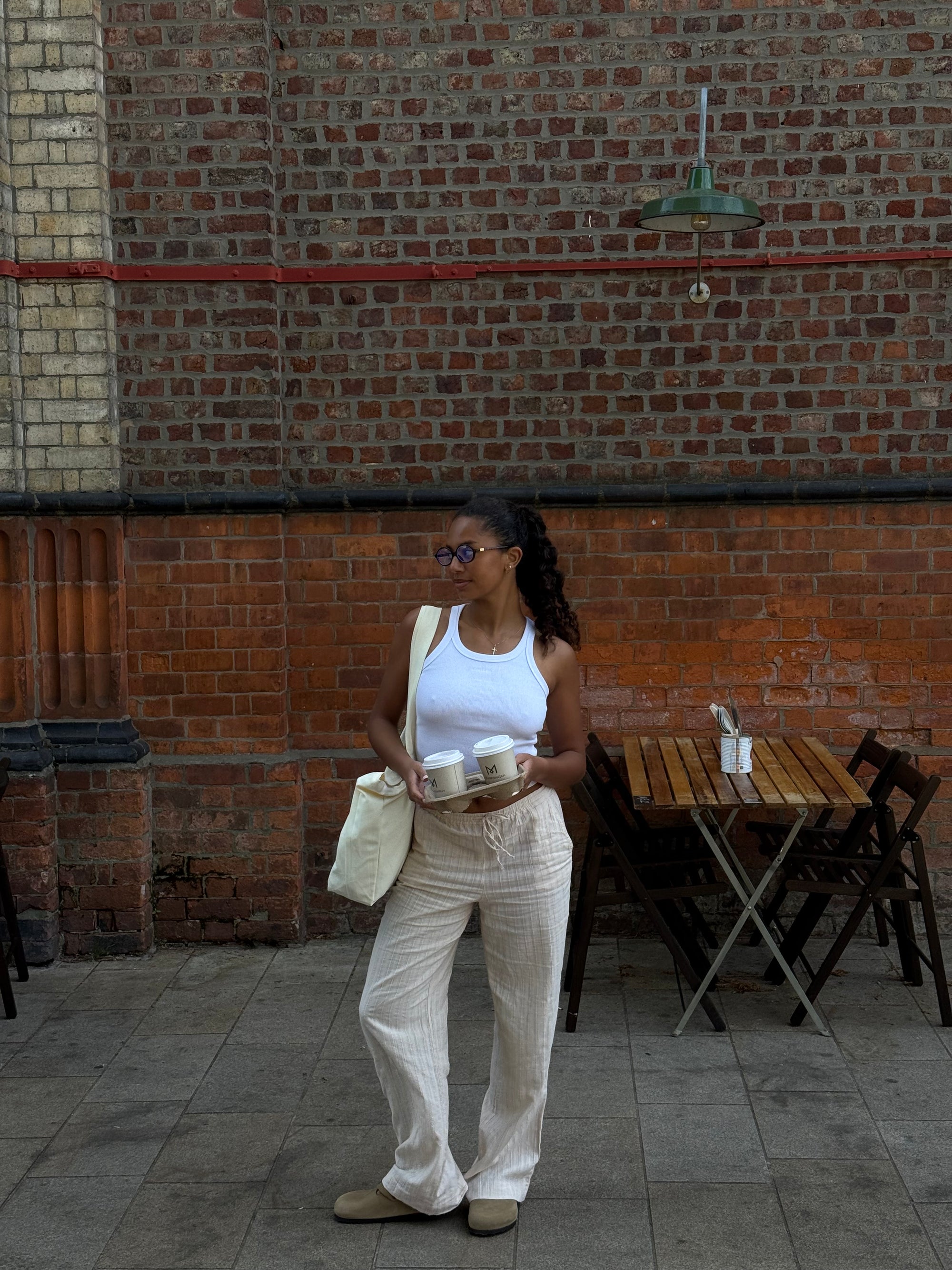 Axelegro Premium Ribbed Vest - White