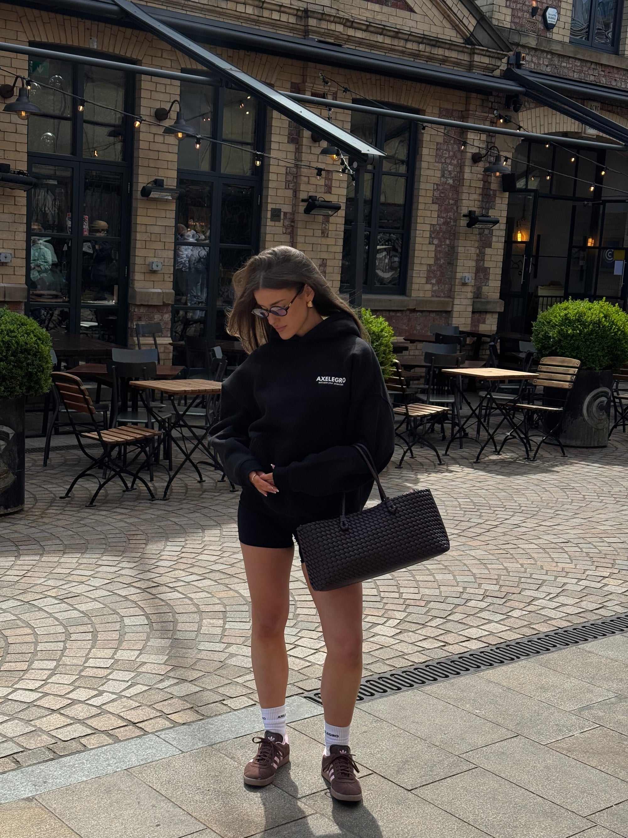 Premium Essential Axelegro Hoodie - Black